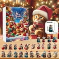 thumbnail image 4 of Cat Advent Calendar 2025 with 24 Cat Figurines Christmas Holiday Cat Ornaments for Tree Home Décor Cat Owners Acrylic Kitten Pendant Countdown Calendar Animal Lover Gift, 4 of 8