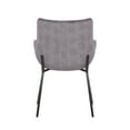 thumbnail image 5 of Porthos Home Remy Dining Chairs With Arms, Fabric And Iron Legs, 5 of 7