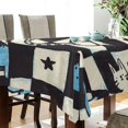 thumbnail image 4 of Yayeee Tablecloths for Rectangular Tables 60 x 120 inch Party Table Cover, Blue and White Cat, 4 of 6