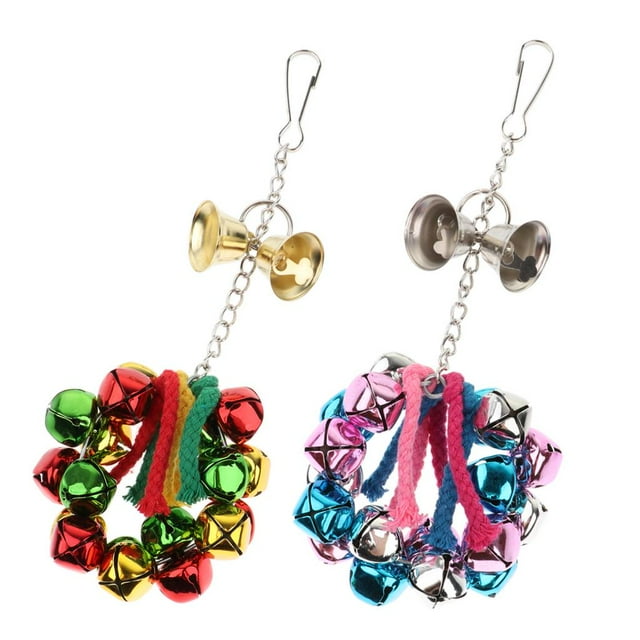 TISHITA Pet Parrot Chew Swing/Tunnel/Bell Toys Cage Decoration Hanging Toy Bell