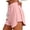 Hot Pink B, variant on Women's Elastic Waist Dolphin Shorts with Side Slit Hem - Sporty Summer Athletic Shorts for Running & Beach Vacation
