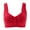 Red, variant on Bigersell Cotton Sports Bras for Women Sale Long Sports Bras for Women No Underwire Bra Style R2432 V-Neck No Underwire Bras Front Snap Bra Closure Women's Plus Size Sports Bras Pink M