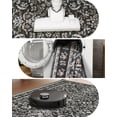 thumbnail image 3 of Memoryfield Washable Vintage Area Rug 8' x 10', Soft Low Pile Indoor Non Shedding Floor Covering, Foldable Floor Mat, Black, 3 of 6