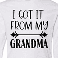 thumbnail image 4 of Inktastic I Got It From My Grandma Long Sleeve Youth T-Shirt, 4 of 5