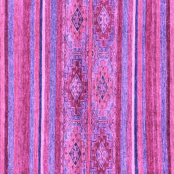 Ahgly Company Indoor Square Abstract Purple Modern Area Rugs, 4' Square