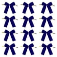 thumbnail image 1 of 12 lazos de terciopelo para de , adornos de terciopelo, decoración navideña, fiestas, bodas, escaleras, puertas, guirnaldas decorativas. Azul, 1 of 8