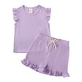 thumbnail image 4 of Girls' Summer Children's Summer Baby Girls' Sleeveless Shorts Two Set To Wear With Children's Clothes, 4 of 4