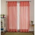 thumbnail image 2 of Karma Clipped Doily 54 x 90 in. Rod Pocket Single Curtain Panel w/ Valance, 2 of 5