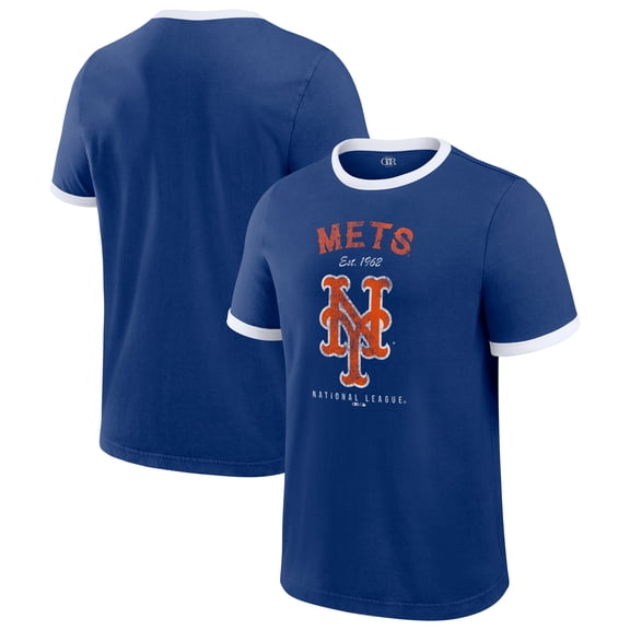 Men's Darius Rucker Collection by Fanatics Royal New York Mets Washed Ringer T-Shirt