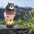 thumbnail image 3 of Espantapájaros de jardín, simulación de búho, repelente de alerta, modelo de búho falso para repelente de aves y ratones, 3 of 8