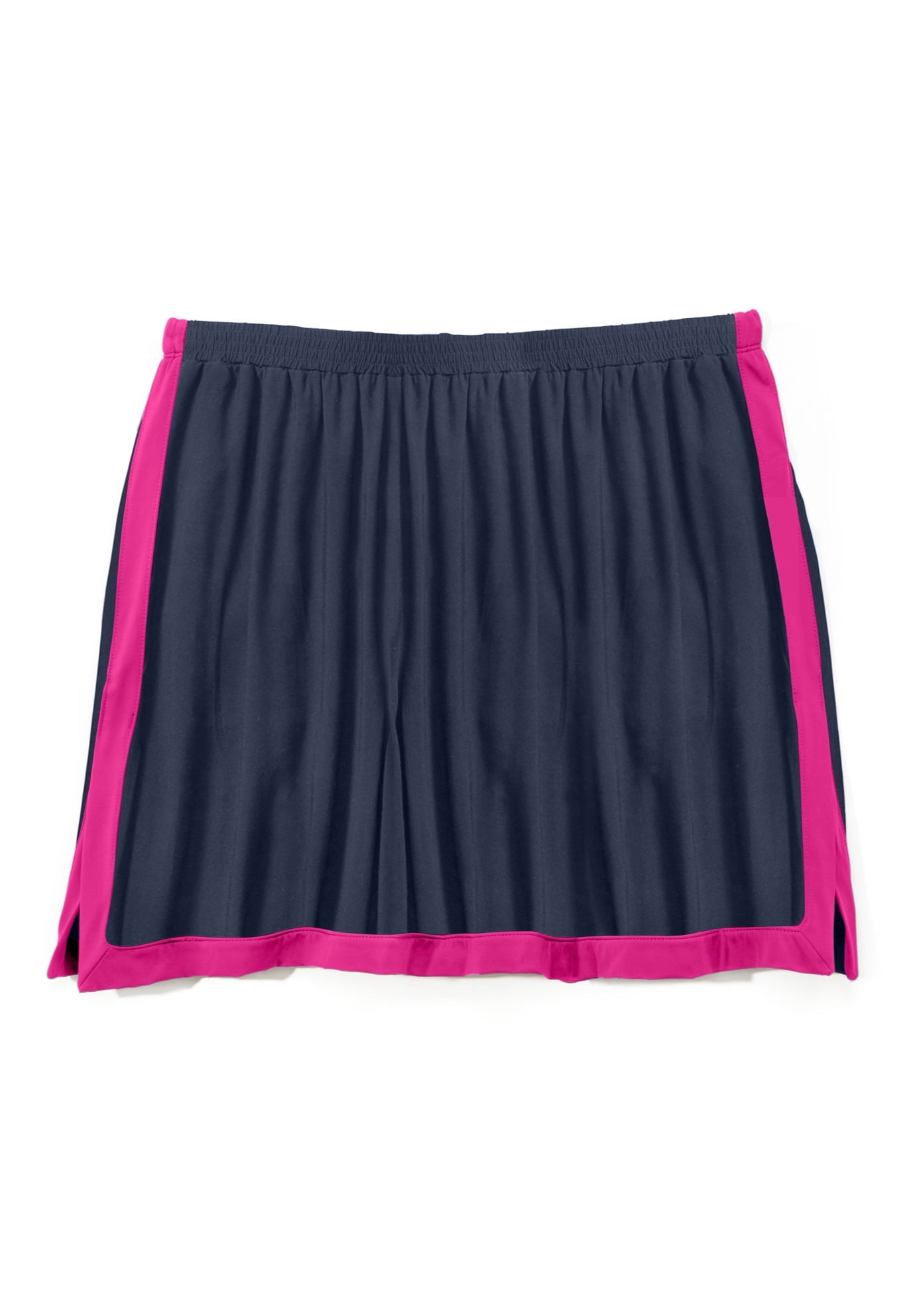 Swim 365 Women's Plus Size Chlorine-Resistant A-Line Two-Piece Skirtini Set