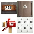 thumbnail image 5 of Uxcell 3 inch Reflective Mailbox Numbers for Houses/Outside Sticker Decal, Red 6 Sets, 5 of 5