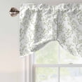 thumbnail image 4 of Tie Up Valance for Windows Green Flower Curtains Valances Rod Pocket Valance Window Treatments Floral Tree Branch Sage Green Balloon Curtains for Kitchen Living Room Bedroom Bathroom 42x12 Inch, 4 of 9