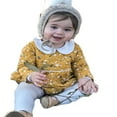 thumbnail image 3 of Baby Girl Long Sleeve Floral Romper, 3 of 5