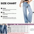 thumbnail image 3 of Women's High Waisted Ripped Denim Shorts Light Wash Blue Distressed Jean Shorts, 3 of 7
