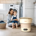 thumbnail image 2 of AKDSteel Mini Portable Washing Machine and Dryer, Mini Washer 13L Portable Washing Machine Fully Automatic 3 Cleaning Modes Collapsible Camping Washer for Dorm Travel, 2 of 7