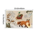 thumbnail image 3 of RBCKVXZ Winter Chirstmas Welcome-Doormat Outdoor-Entrance Front Door Mat, Seasonal Entryway-Rug Non-Slip Dirt-Trapping Indoor-Outside Porch Mat 16"x24" for Home Decor, 3 of 6
