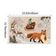 thumbnail image 3 of Seyotauo Christmas Decor 3D Stereoscopic Embroidery Carpet - 24 x16 inch Polyester Xmas Decor Indoor Outdoor, Absorbent Nonslip Dirt Proof Washable Foot Mat for Entryway Kitchen Bathroom Porch Patio, 3 of 6