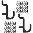 thumbnail image 1 of OULII 80pcs Pegboard Organizer Hooks Plastic Jshape for General Users Home Use, 1 of 8