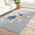 thumbnail image 2 of Floral Rug 5x7 Area Rugs for Bedroom Living Room, Nordic Flower Area Rug, Modern Carpet Machine Washable Non-Slip Large Rug, Soft Low Pile Area Rug, Indoor Decorative Rug d&ip281, 2 of 6