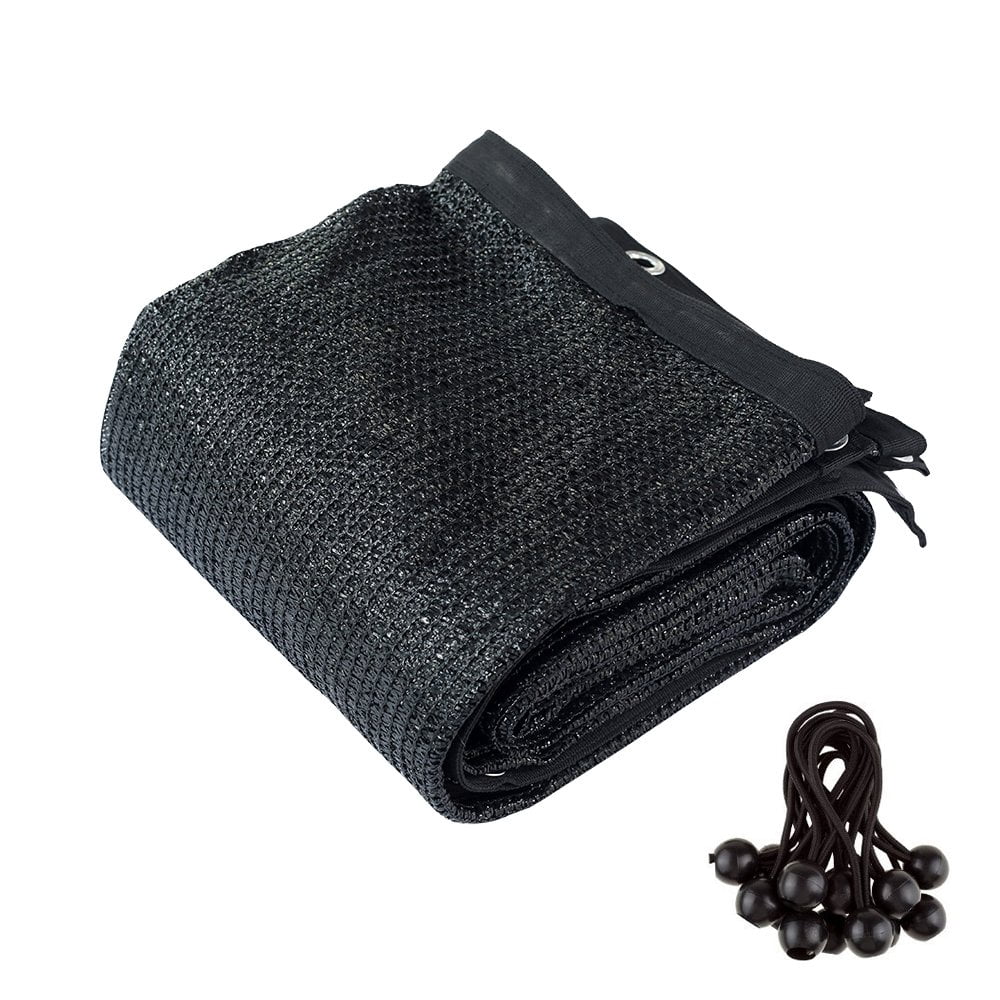 Agfabric 70% Sun-Block Shade Cloth Net Mesh Shade with Grommets for Garden Patio 10 X 16, Black