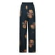 thumbnail image 5 of Pantalones largos de mujer Pantalones casuales sólidos Pantalones de pierna ancha de cáñamo de algodón cómodos Pantalones largos de cintura elástica Odeerbi ODB-2, 5 of 8