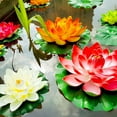thumbnail image 4 of tredstone 6x Wide Application Pond Garden Decor With Good Texture Artificial Lotus Lotus Artificial Pink 1Set, 4 of 6