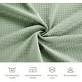 LaCyan 3-in-1 Waterproof Shower Curtain Set - Waffle Weave Fabric & Clear Liner With 12 Hooks, 36x72 Inches (Gray)