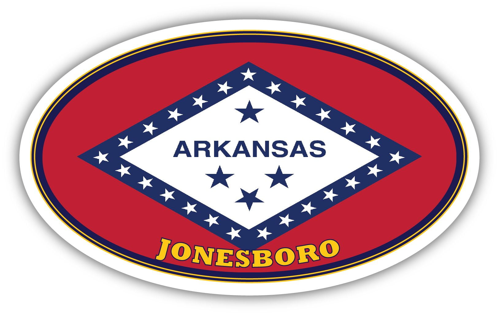 3 Pack Arkansas State Map Flag AR Home State Permanent Vinyl Decal Sticker 