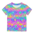 thumbnail image 7 of CINVREST Cotton Cute Tops for Girls 3-14 Years Kids Casual Summer Tshirts Short Sleeve Floral Graphic Tees (9 Years, Purple), 7 of 7