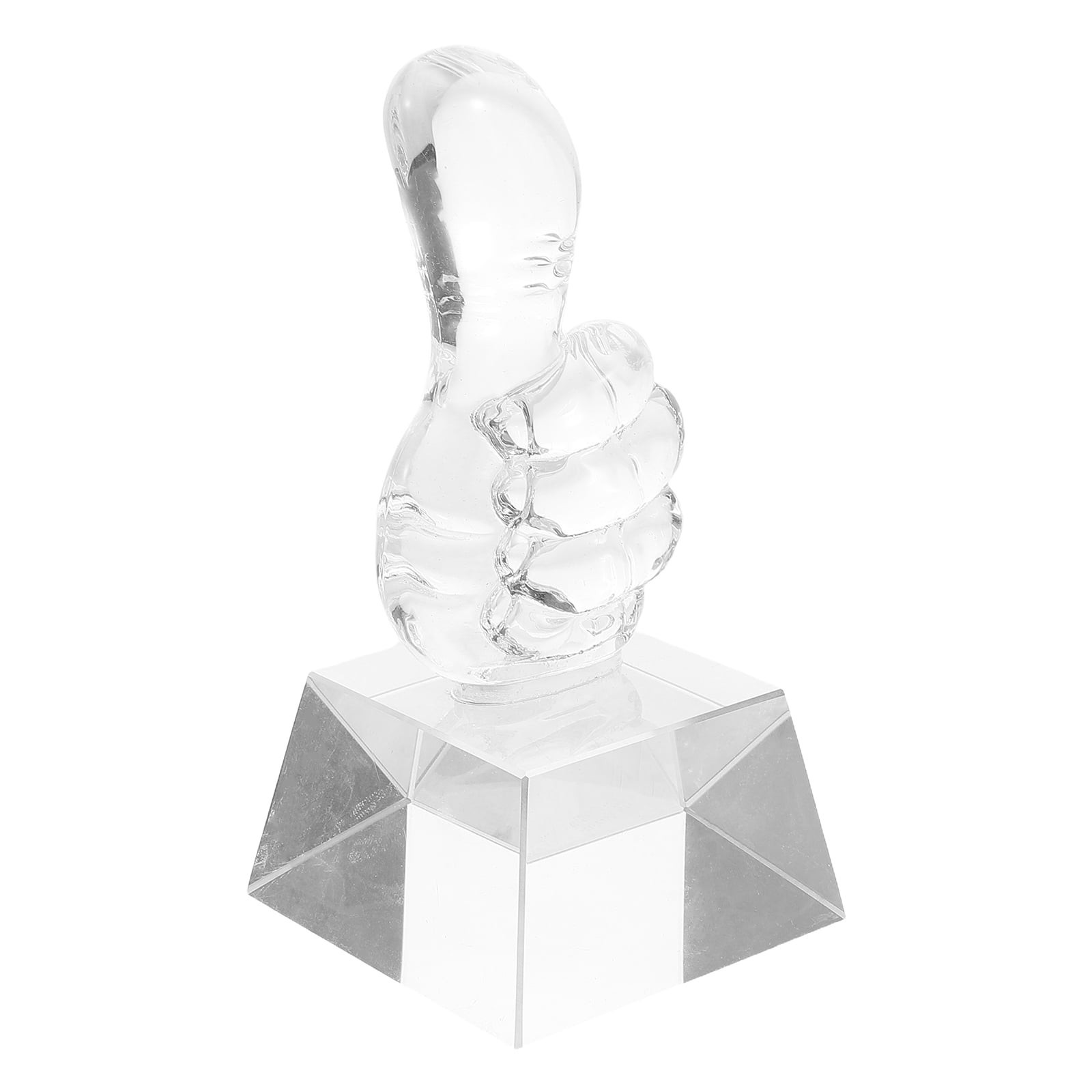 TAILTOSS Hand Gesture Statue Mini Award Trophies Crystal 1Set