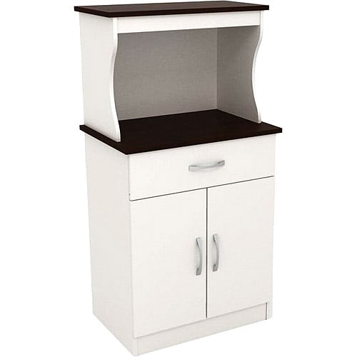 Ameriwood Industries Microwave Stand White And Espresso