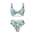 thumbnail image 4 of Daiia Building Truck Women's Bikini Set Two Piece Swimsuit High Waisted Bikini Adjustable Straps Bikini Perfect for Beach, Pool, and Summer Vacation-X-Large, 4 of 9