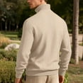 thumbnail image 5 of ZACPNCV Mens Quarter Zip Pullover Slim Fit Lightweight Knit Pullover Sweaters Casual Sweater, 5 of 9