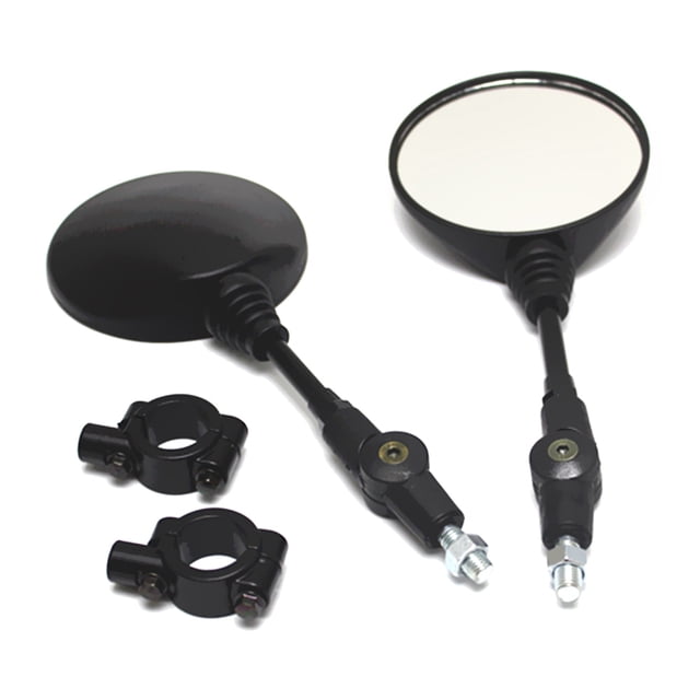 Rearview Mirror,Collapsible Round Shape Side Mirror Cars Round Shape Rearview Scooters 1 Pair Universal Shape Rearview Side Rearview Side Mirror Handlebar Collapsible Round Mirror Cars Universal