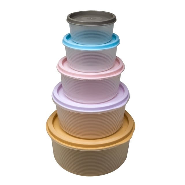 Contenedores Para Alimentos Ideen De Plástico Juego De 5 Piezas 170 a 1650 ml