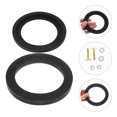 thumbnail image 1 of Raindrops 1Set Black Rv Toilet Gasket Seal Kit Compatible with Various Rv Toilet Spare Parts, 1 of 6