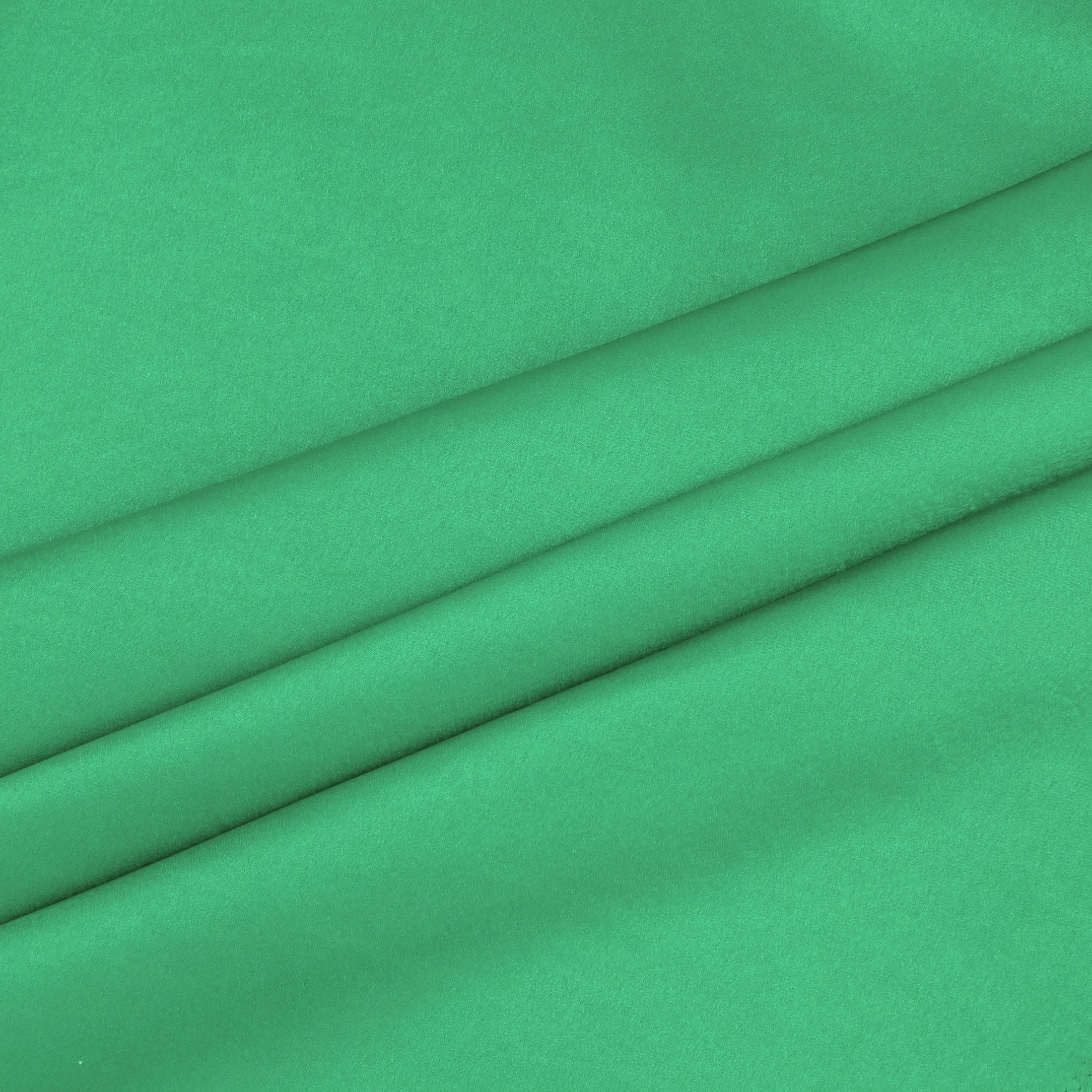 Hello Hobby 59” x 72” 100% Polyester Crepe Back Satin 2 Yard Precut Fabric, Emerald Green, 59" Wide for Sewing & Crafting