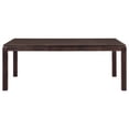 thumbnail image 2 of Elevated Rectangular Dining Table with Checkerboard Pattern Dark Brown, 2 of 2