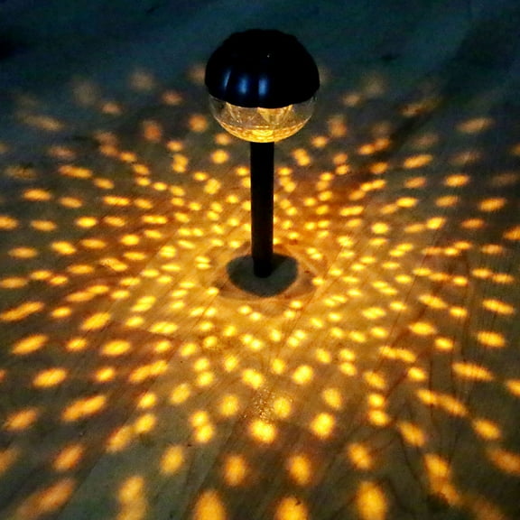 Gnmfd 2PCS Solar Lights Outdoor LED Garden Decorative Lights Solar Powered Waterproof Lawn Pathway Yard Patio Walkway Lights for Wedding Christmas Halloween Outdoor Decorations