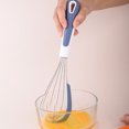 thumbnail image 3 of 5-Piece Kitchen Utensils Set Comfort Handle, High Temperature Resistant, Non-Stick, Soft Silicone, Contrast Color, Baking Tool, Food Grade Whisk, Spatula, Egg Beater, Food Clip Set for Bakery, 3 of 8
