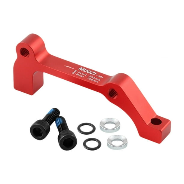 Adaptador de freno de disco para bicicleta, accesorio para rotor de disco de bicicleta. Rojo