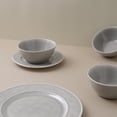 thumbnail image 6 of Famiware Aurora 12 Piece Dinnerware Set, Stoneware Plates and Bowls Set, Service for 4, Slate Gray, 6 of 6