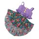 thumbnail image 5 of Ropa de verano para muñecas: traje de vestido floral sin mangas para muñeca americana de 18 pulgadas, Púrpura Zulema Vestido de muñeca americana, 5 of 5