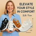 thumbnail image 3 of Comfort Wedge Sandals, All-Day Support, Hollow-Out Casual Platform Sandals, Supportive Sandals for Women, 3 of 6