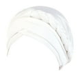 thumbnail image 2 of Riforla Head Cover Ethnic Wrap Hair Cap Hat Braid Pre Tied Headwear Baseball Caps Baseball Caps White_001, 2 of 4