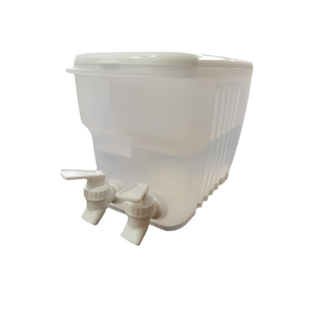 Hervidor Frío De Plástico Grande De 3,5 L Con Grifo Dula Y Tapa, Jarra De Agua Para Nevera, Contenedor Multiusos Para Jugo, Té Helado, Vino, Almacenamiento De Bebidas matsuzay HA037067-00