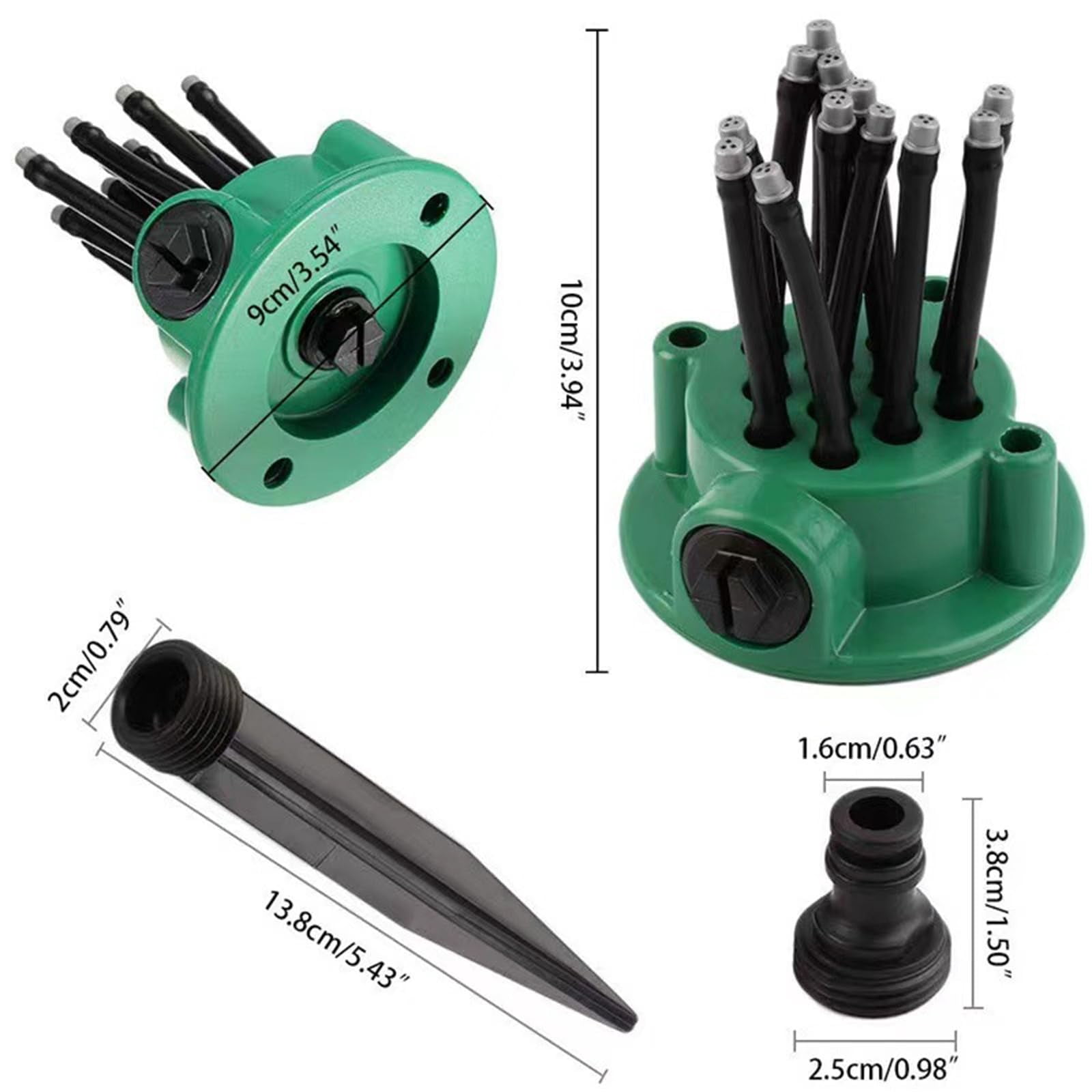 360° Coverage Precision Garden Irrigation Sprinkler, Multidirectional Lawn Sprinkler,Automatic Rotating Lawn Sprinkler, Watering Gardening Tools