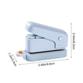thumbnail image 3 of Linnome 6 Hole Paper Puncher Mini Portable One Handed Punch with Guide Ruler for A4 A5 B5 Loose Leaf Office Campus 3.46x2.44x1.29in, 3 of 6