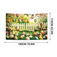 thumbnail image 2 of Sktrjpolfis Easter Background Cloth, Egg & Bunny Designs, Reusable, 70.9x43.3in, for Indoor Outdoor Easter Celebrations, 2 of 4